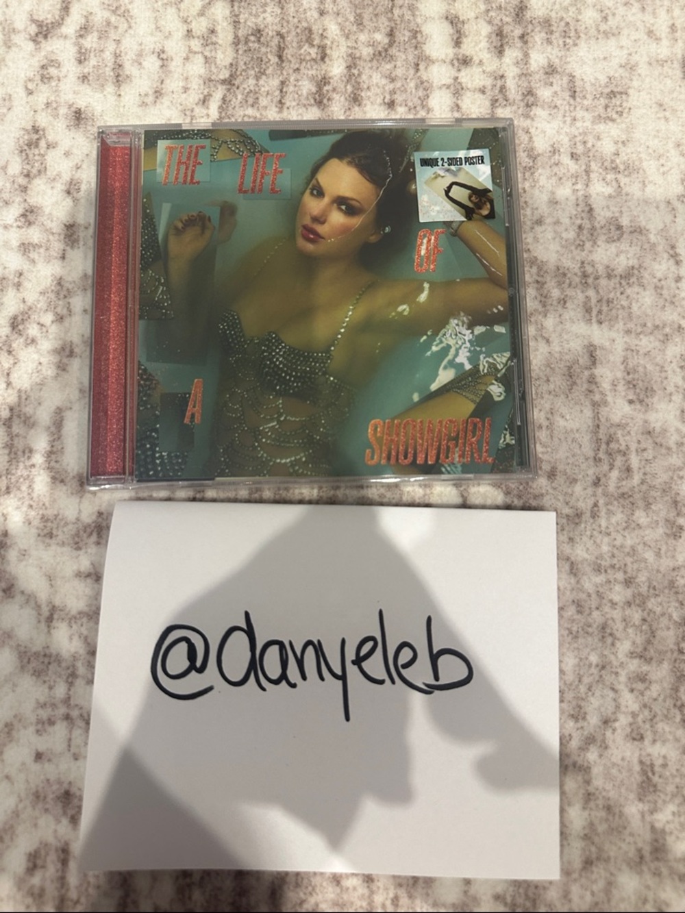Taylor Swift The Life of a Showgirl CD with included poster